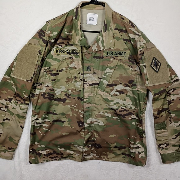 US Army Other - US Army Combat Coat Mens Large Long Green OCP Multicam Tactical Vintage Jacket